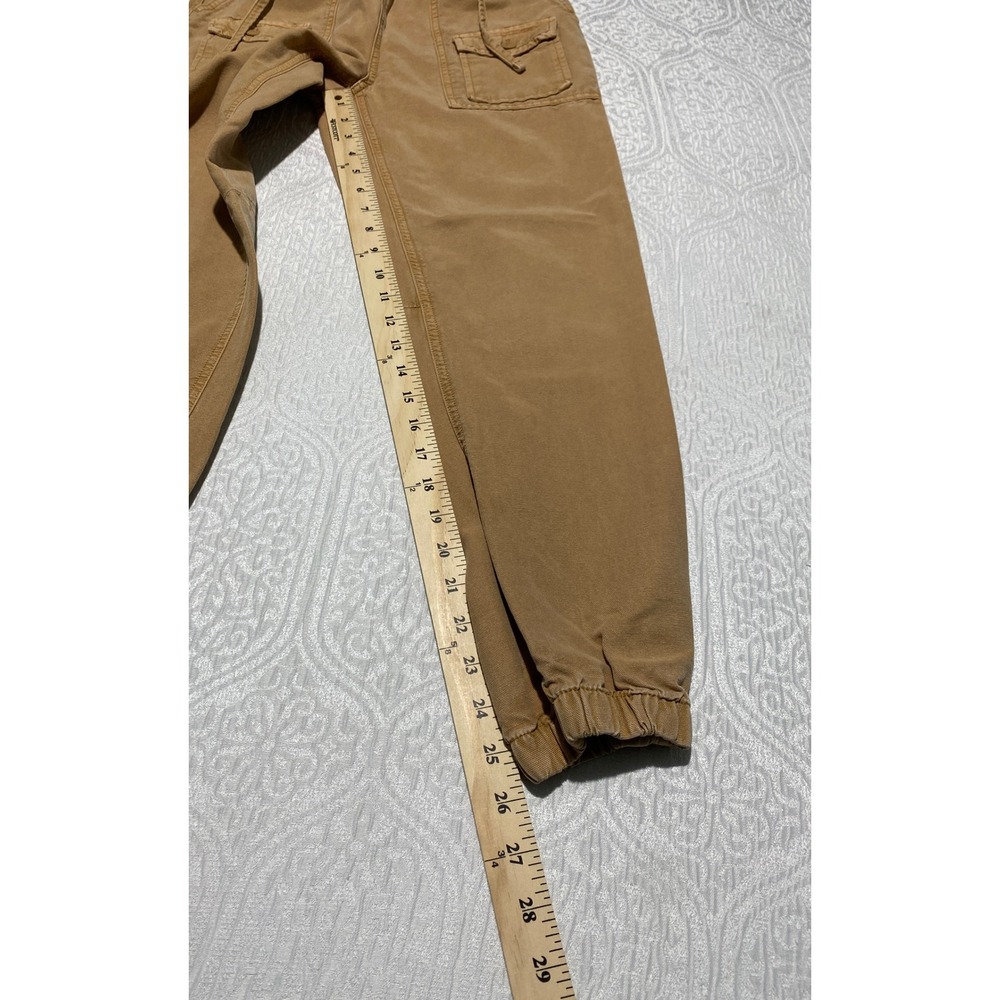Aerie Cargo Jogger Pants Tan Women's‎ XS TP Cotton Lyocell Drawstring Elastic - Picture 10 of 11